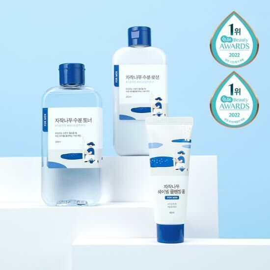 Round Lab For Men Birch Juice Moisturizing Toner + Lotion 200ml [Olive Young Planning Set]