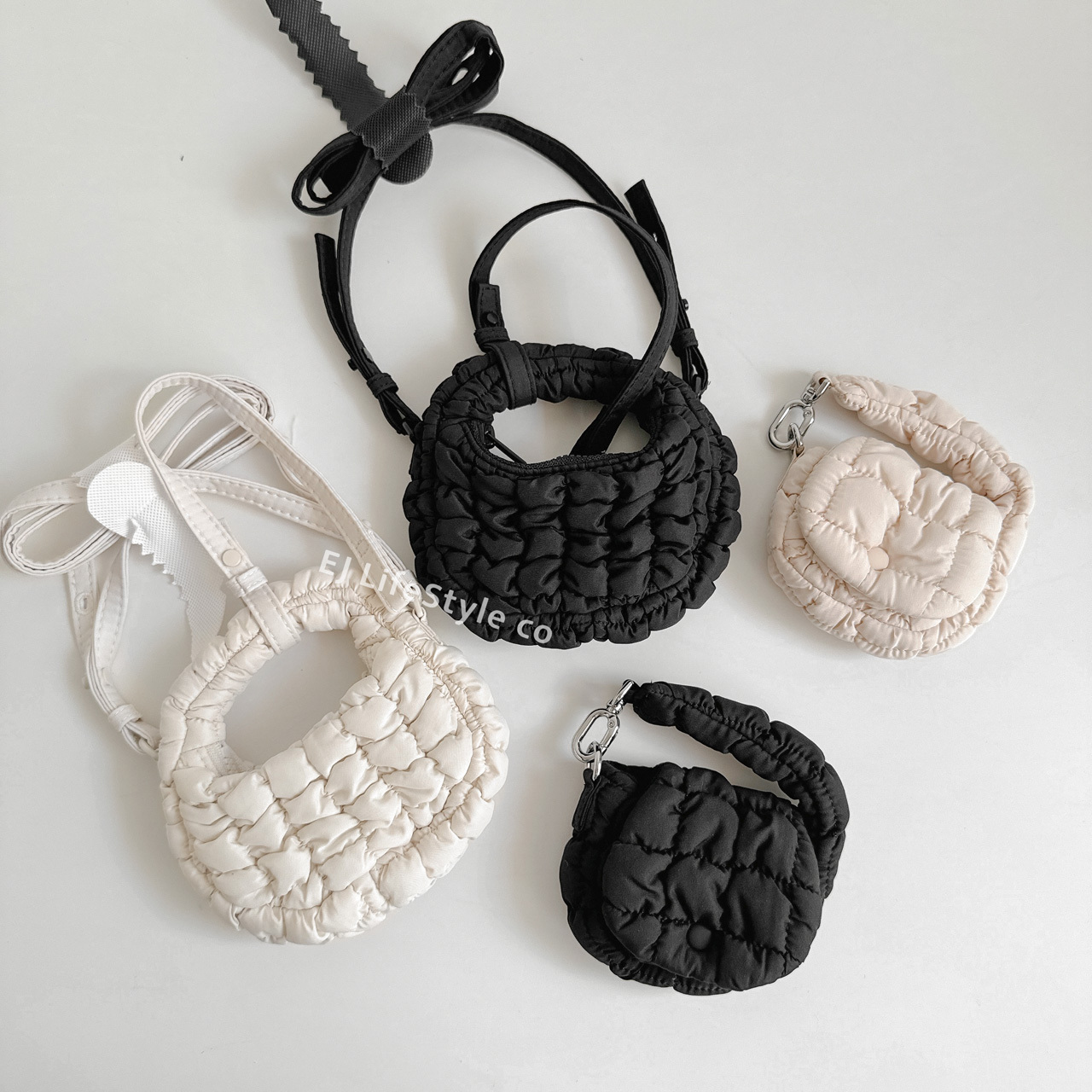 瑞典品牌 COS QUILTED NANO 雲朵包 迷你 耳機包 零錢包 斜背 / 現貨+預購