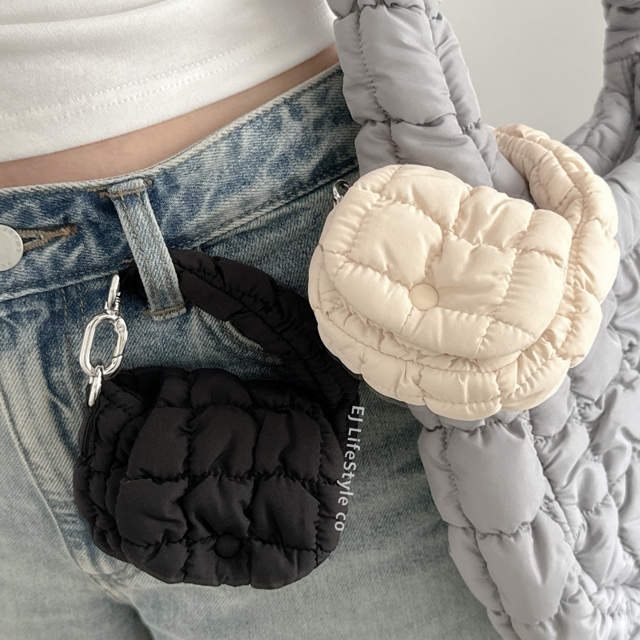 瑞典品牌 COS QUILTED NANO 雲朵包 迷你 耳機包 零錢包 斜背 / 現貨+預購