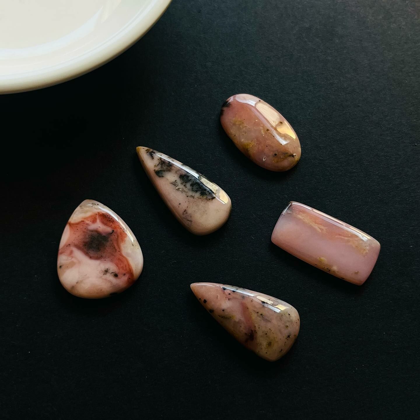 [原石] 粉澳寶 水晶墜面 水晶蛋面