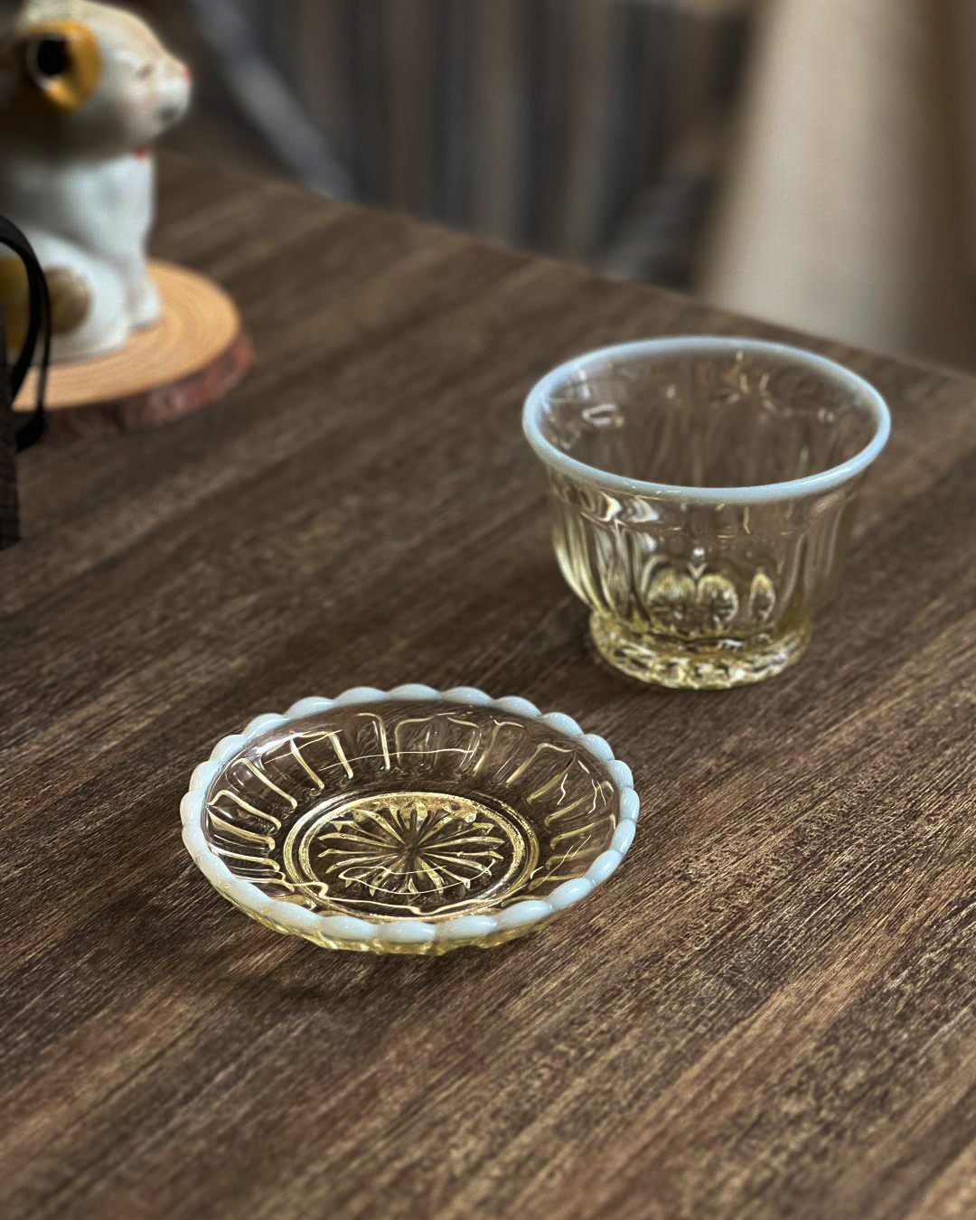 雪の花系列 玻璃冷茶杯 古代色｜廣田硝子