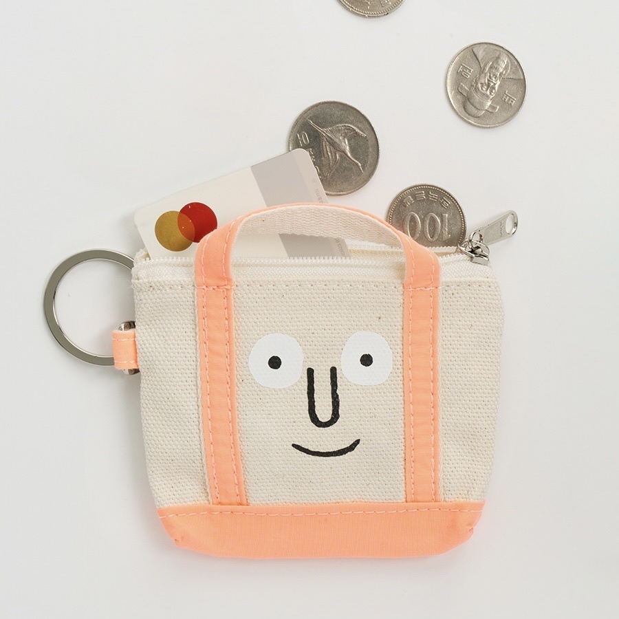 Nounou 橘色零錢包