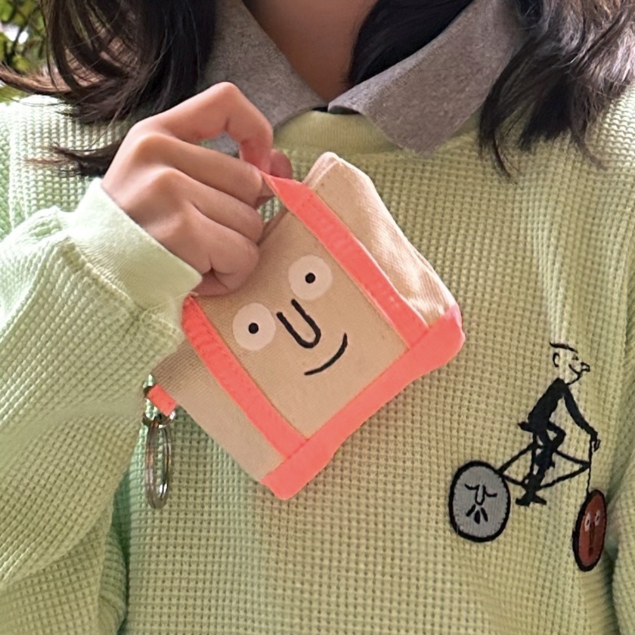 Nounou 橘色零錢包