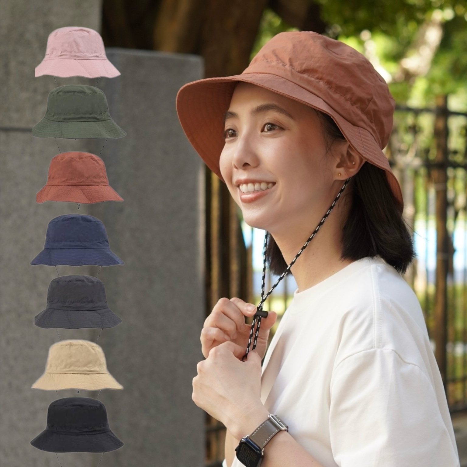 山系 Outdoor 可摺疊收納防潑水漁夫帽