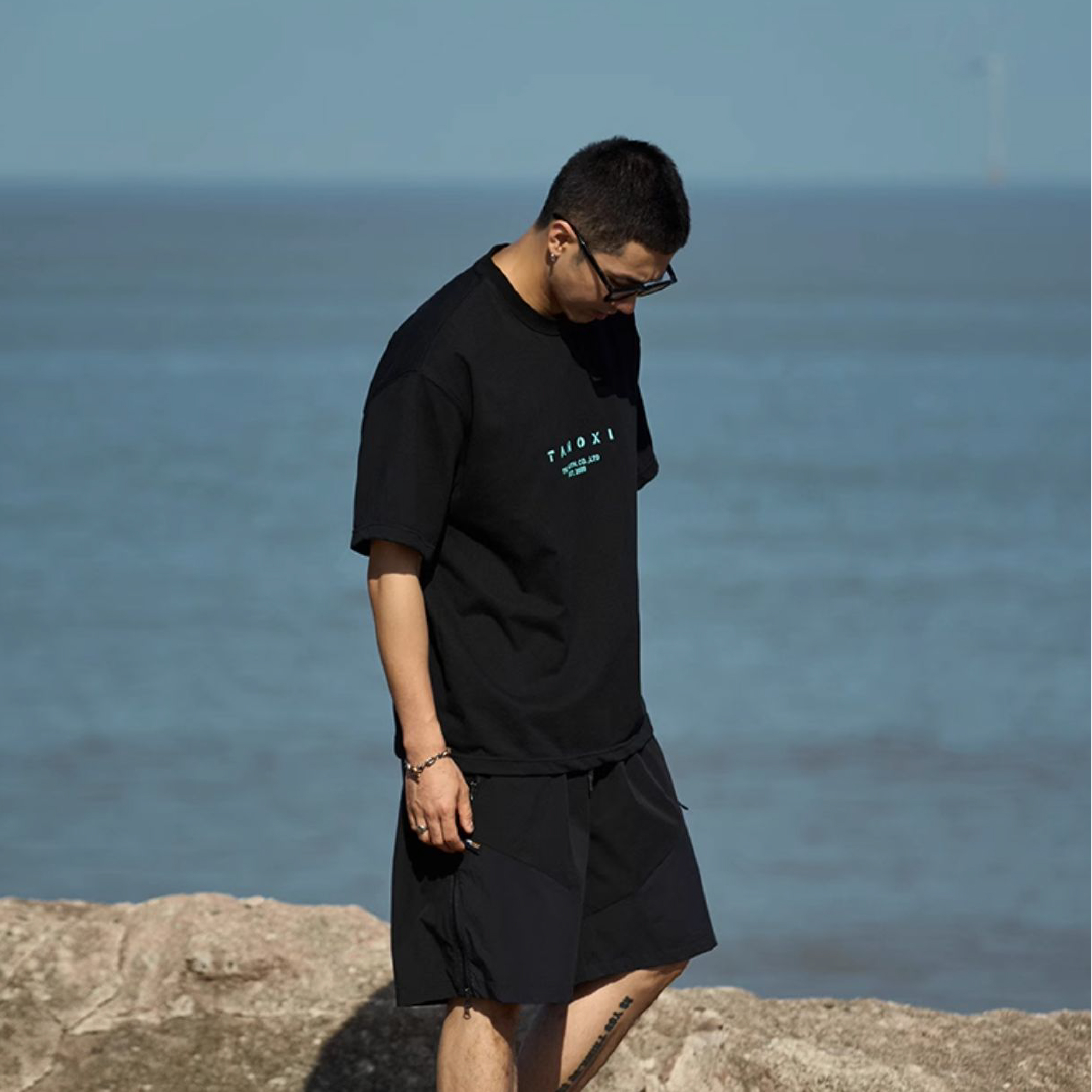 TANOXI Coolmax Tee 吸濕速乾 撞色印花短Tee [TNX-T164]