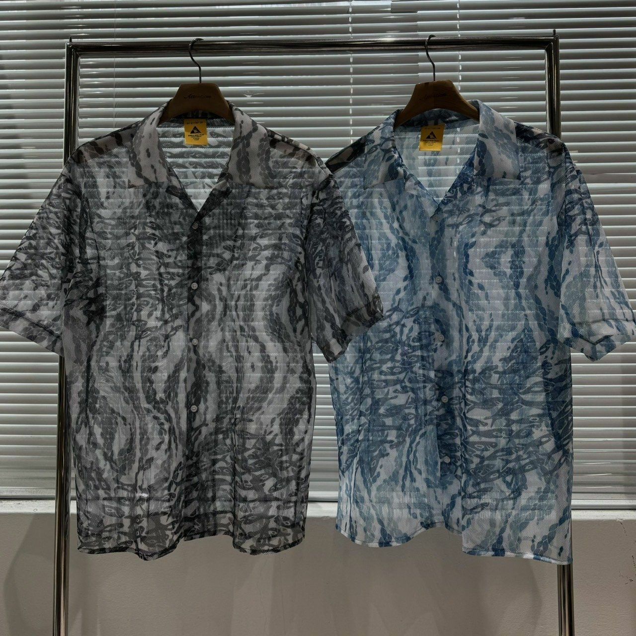 透視魚仔圖案短袖恤衫 BY ATTENTION-227S