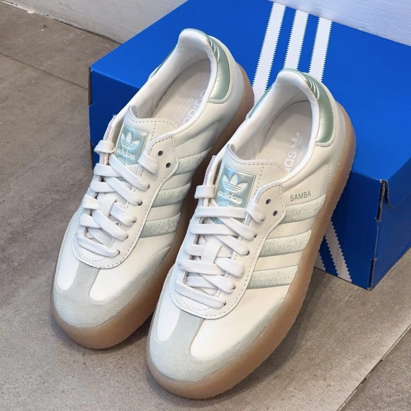 ADIDAS ORIGINALS SAMBA 電鍍銀湖水綠IG1947