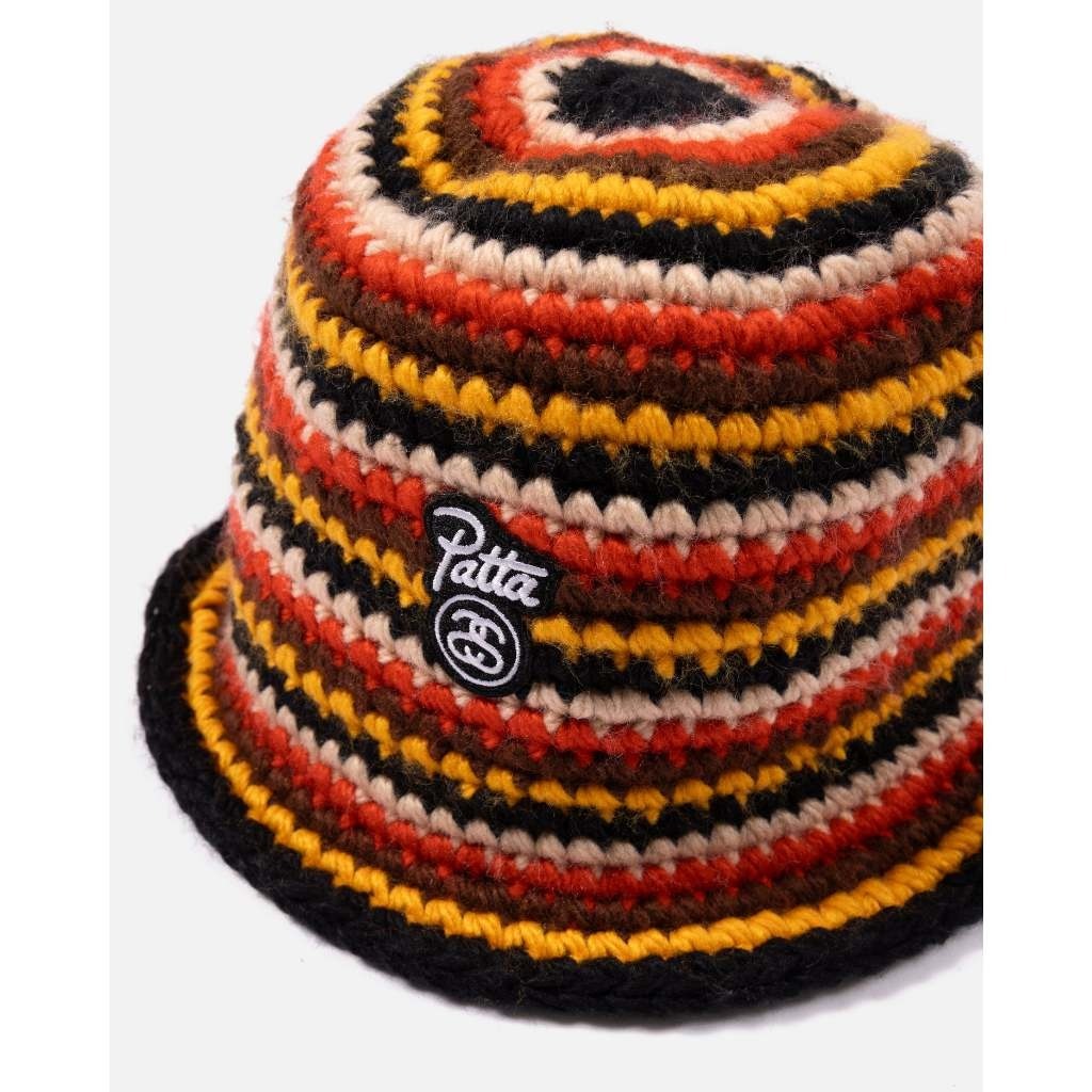 2024SS STUSSY PATTA BUCKET HAT STRIPED KNIT 針織漁夫帽現貨
