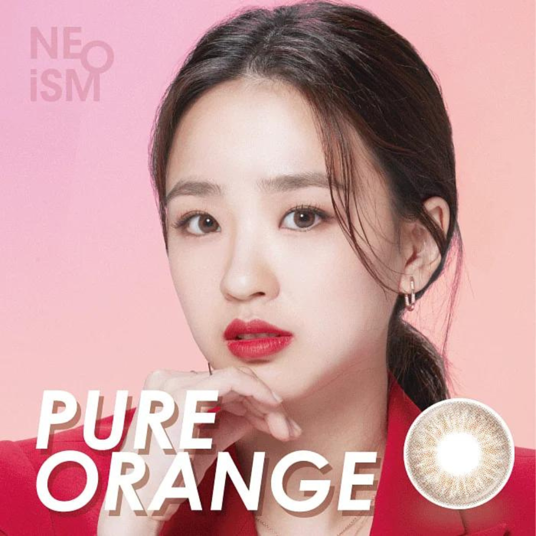 [日拋] Neoism 1 Day Pure Orange 每日拋棄彩妝隱形眼鏡｜每盒50片