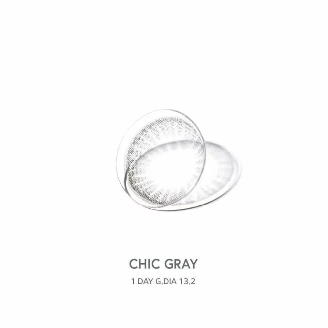 [預訂] Neoism 1 Day Chic Gray 每日拋棄彩妝隱形眼鏡｜每盒10片