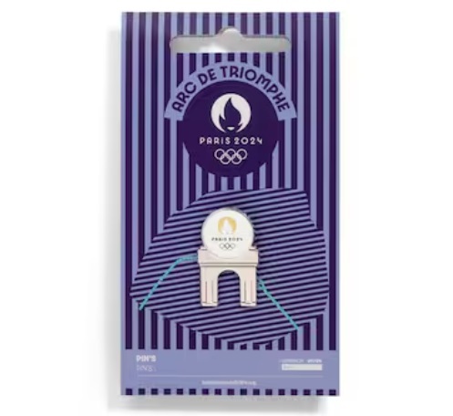 1EU0704-247 OLYMPICS Paris 2024 Olympics L'Arc de Triomphe Pin Badge #201036572 (D-EU-E)