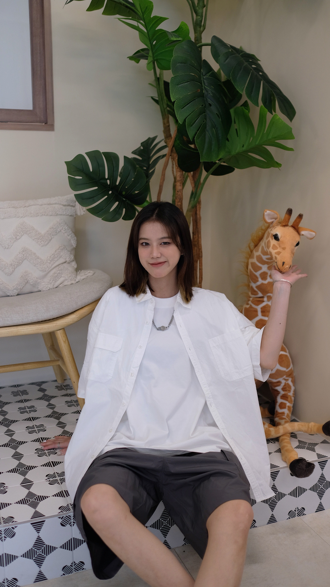 SPT002 VS皮帶摺袋短褲