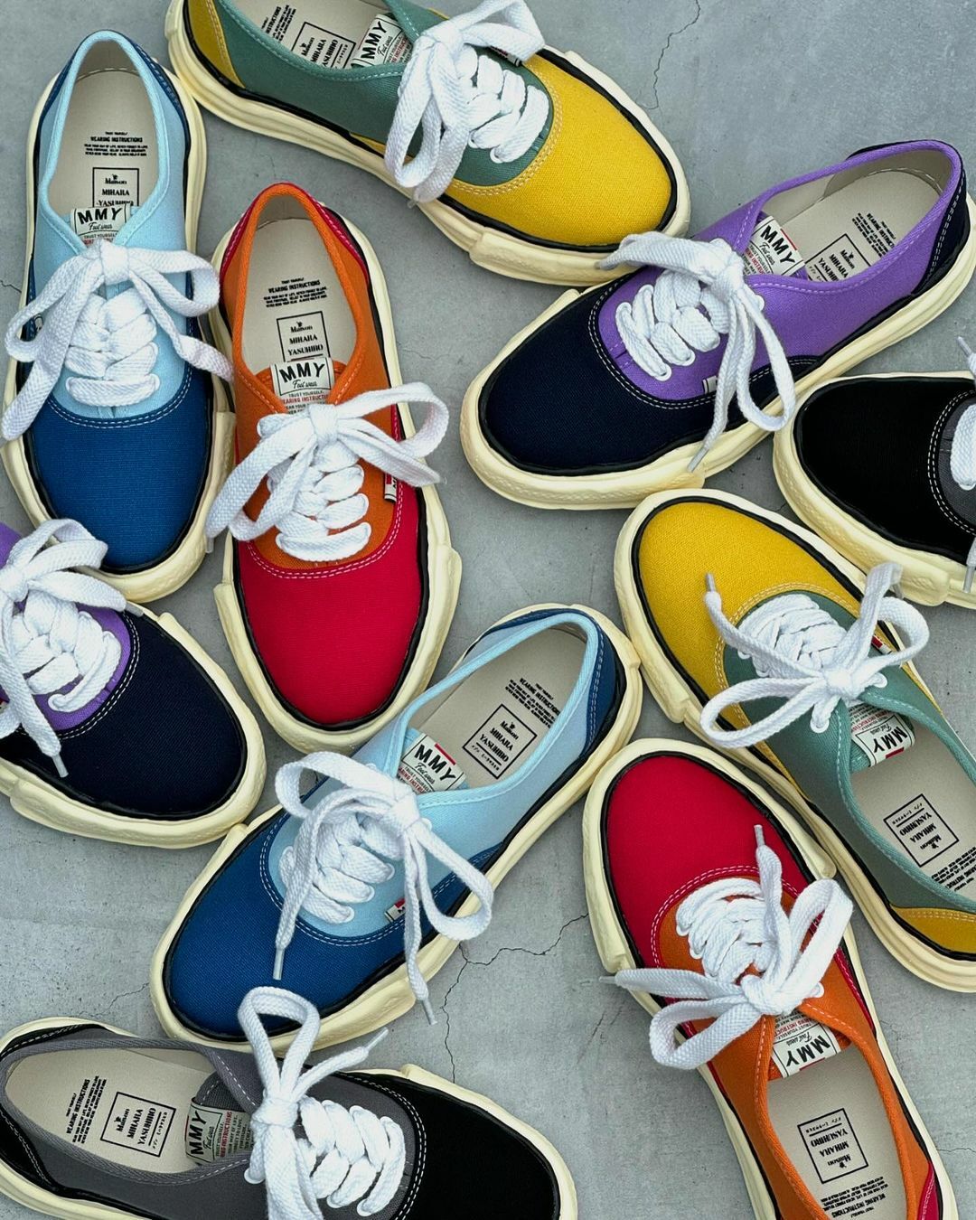 『代購商品』2024SS Maison MIHARA YASUHIRO BAKER OG VL Sole Bicolor Canvas Low-top Sneaker MMY 溶解鞋 奶油底 A13FW739