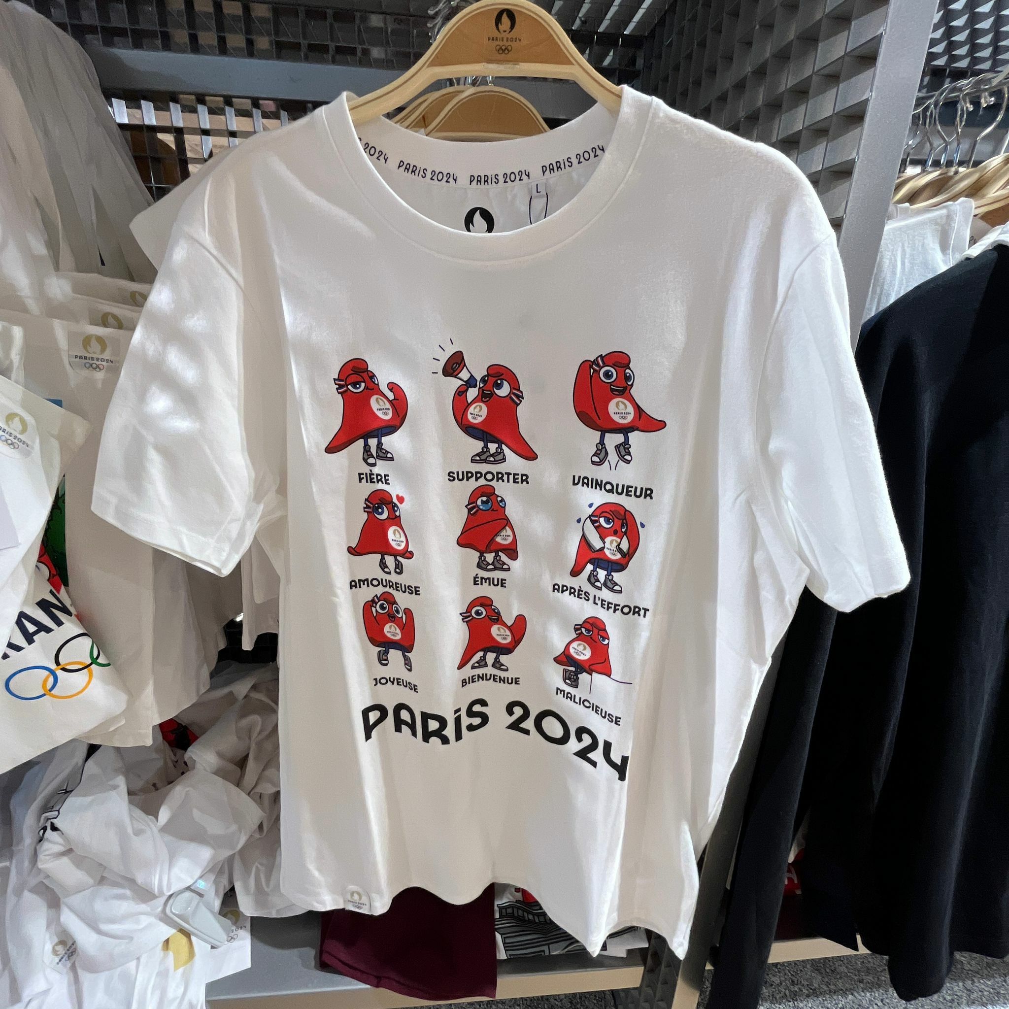 1EU0704-280 OLYMPICS Paris 2024 Olympics T - Shirt White (C-EU-E)