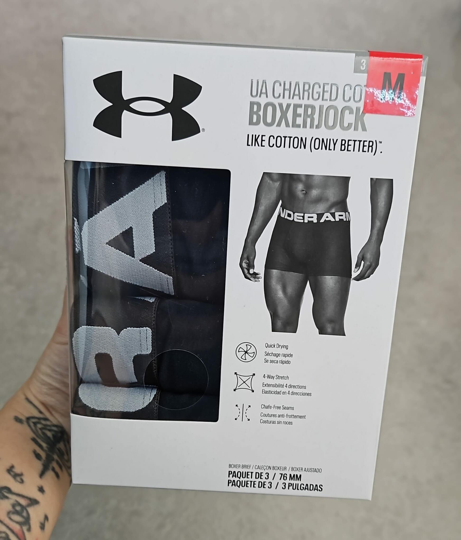 🇰🇷 UNDER ARMOUR 男裝BOXER (一盒三條) (K11 CO393)