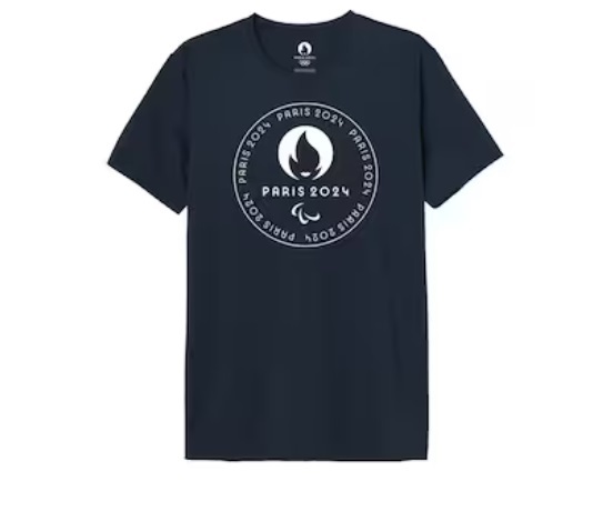 1EU0704-293 OLYMPICS Mens Paris 2024 Paralympics T-Shirt Navy #MEJOPPATS005 (C-EU-E)