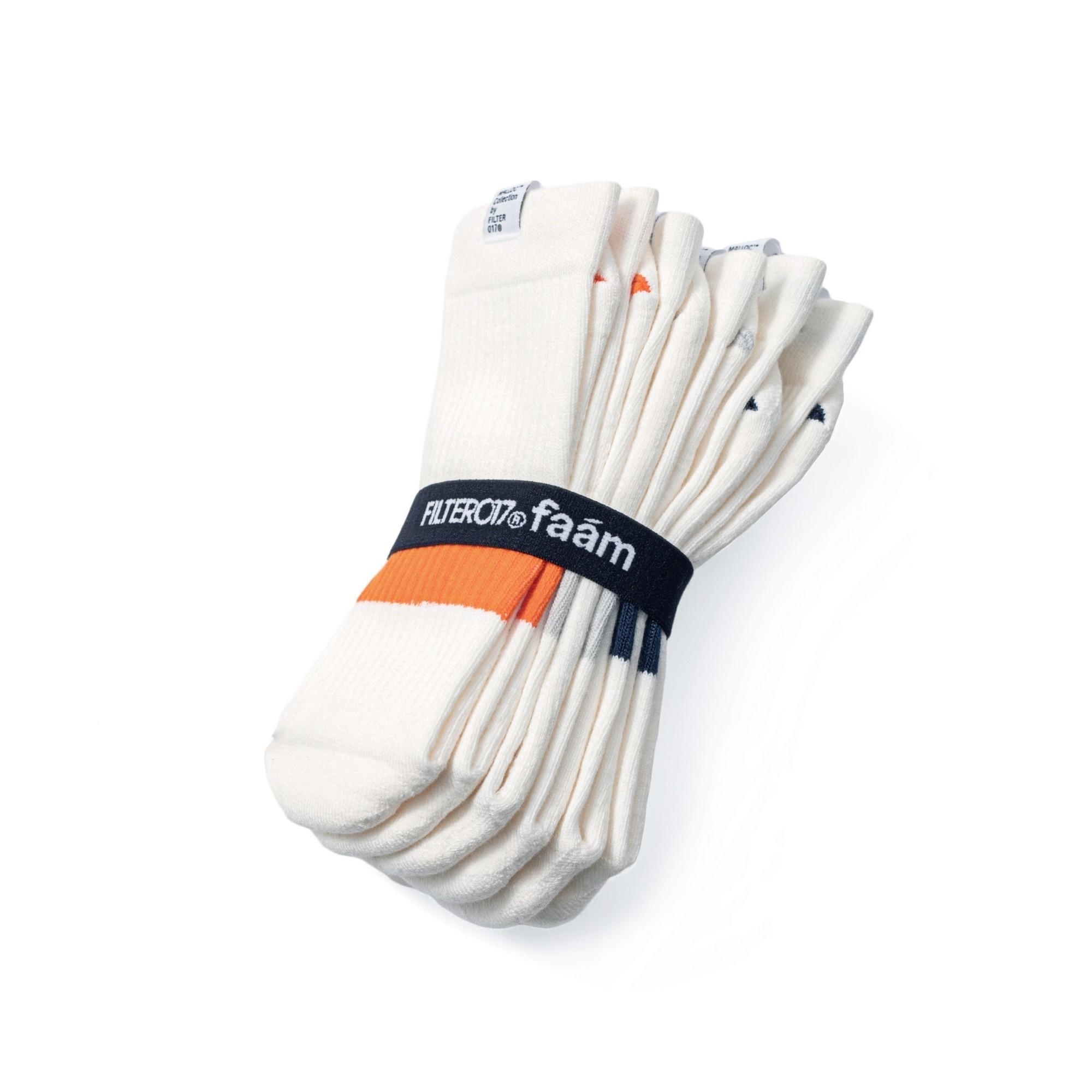 Faam Striped Crew Socks(三入組)