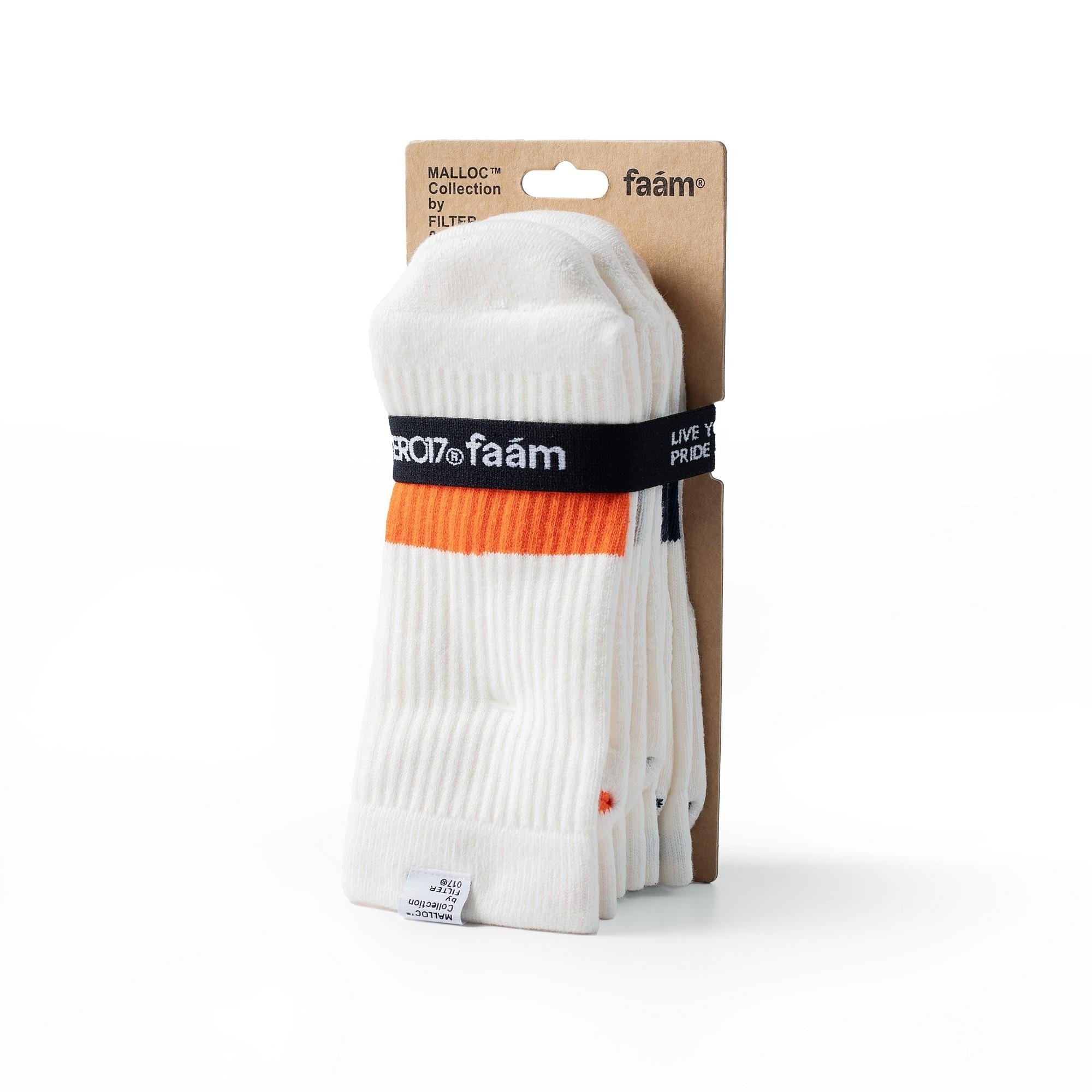 Faam Striped Crew Socks(三入組)