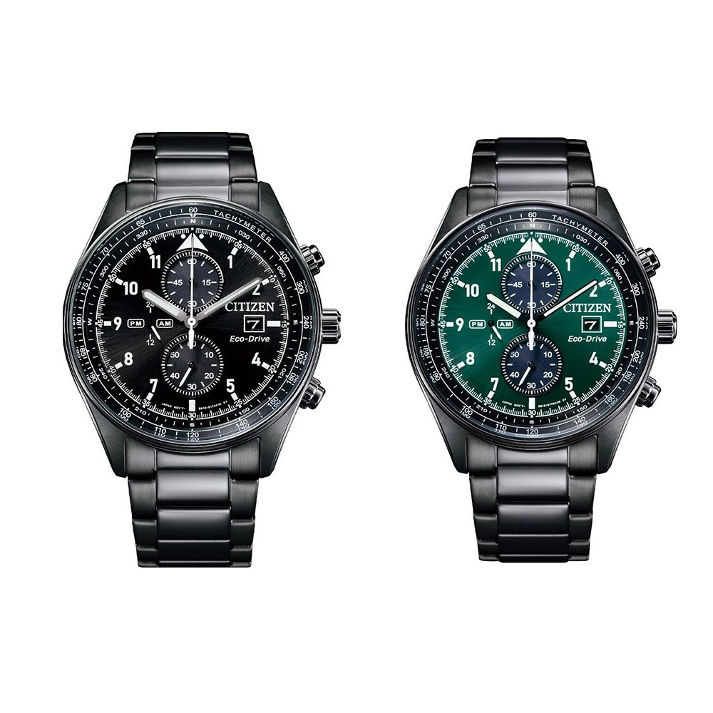 【Citizen 星辰】Chronograph系列 CA0775-87E/87X 熊貓款 光動能 暗夜紳士 日本機芯 男錶 手錶