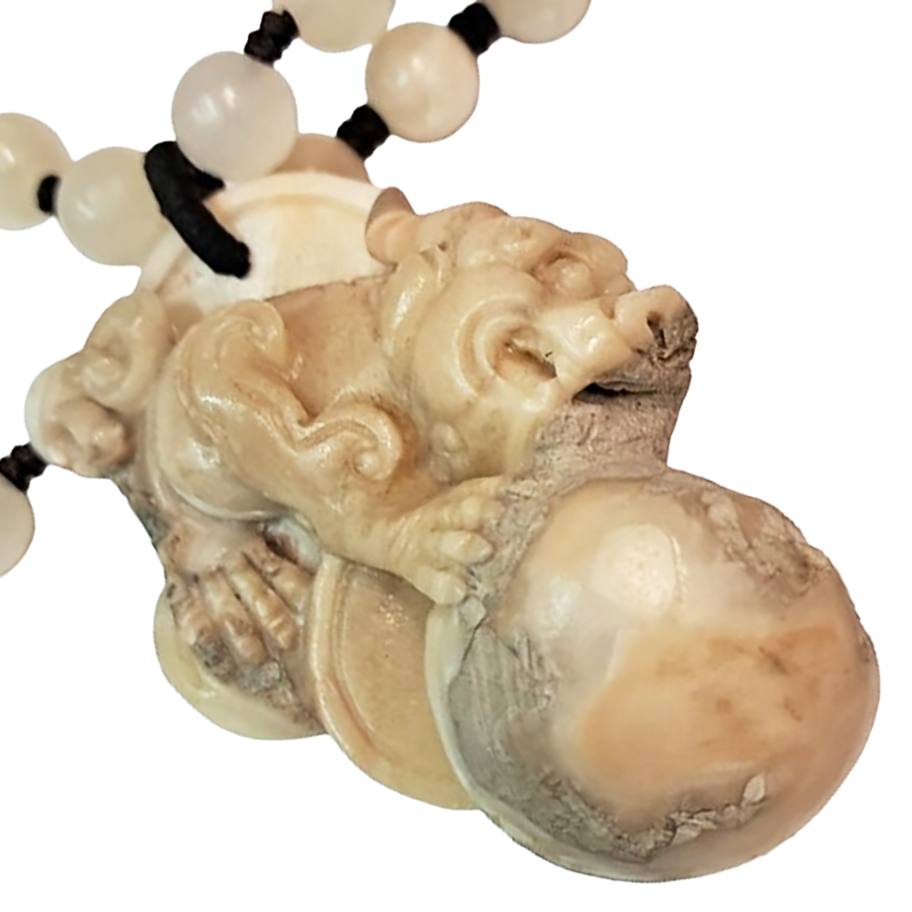 招財貔貅龍宮舍利巧雕項鍊A35【十方】131749