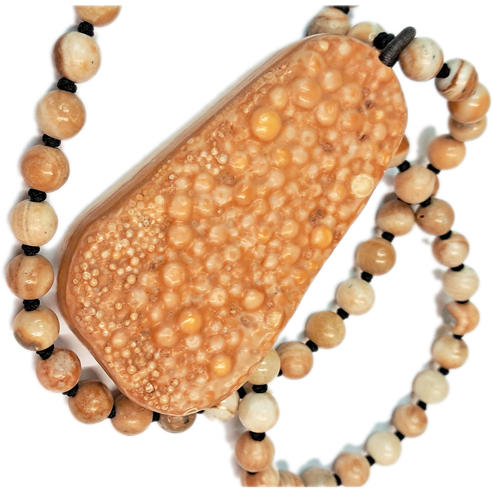 {龍宮舍利}原礦能量石項鍊AA11【十方】131695