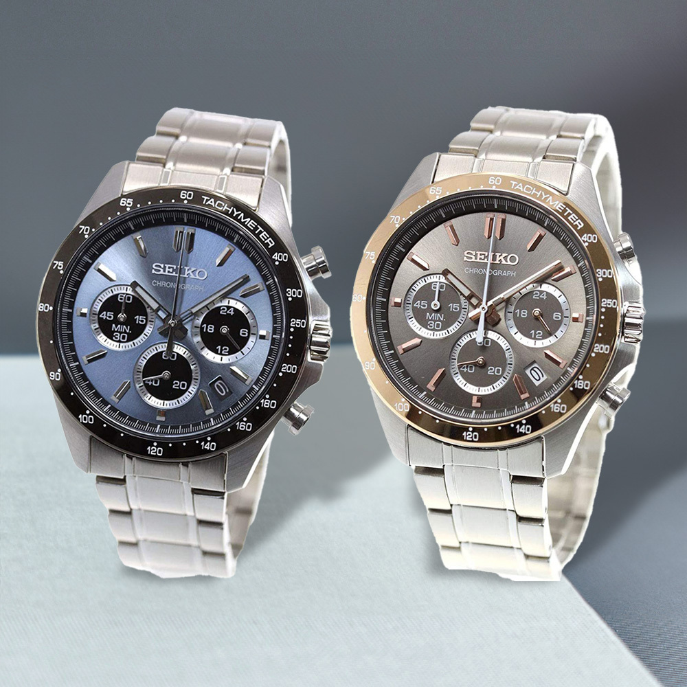(預購)【SEIKO 日本精工】SPIRIT系列 SBTR026 SBTR027 計時三眼 熊貓 日期 石英 男士 腕錶
