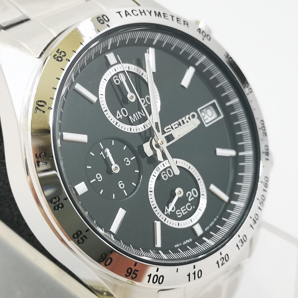 預購款【SEIKO 日本精工】SPIRIT系列 計時三眼 日本機芯 現代時尚 熊貓 男士 手錶 SBTR005