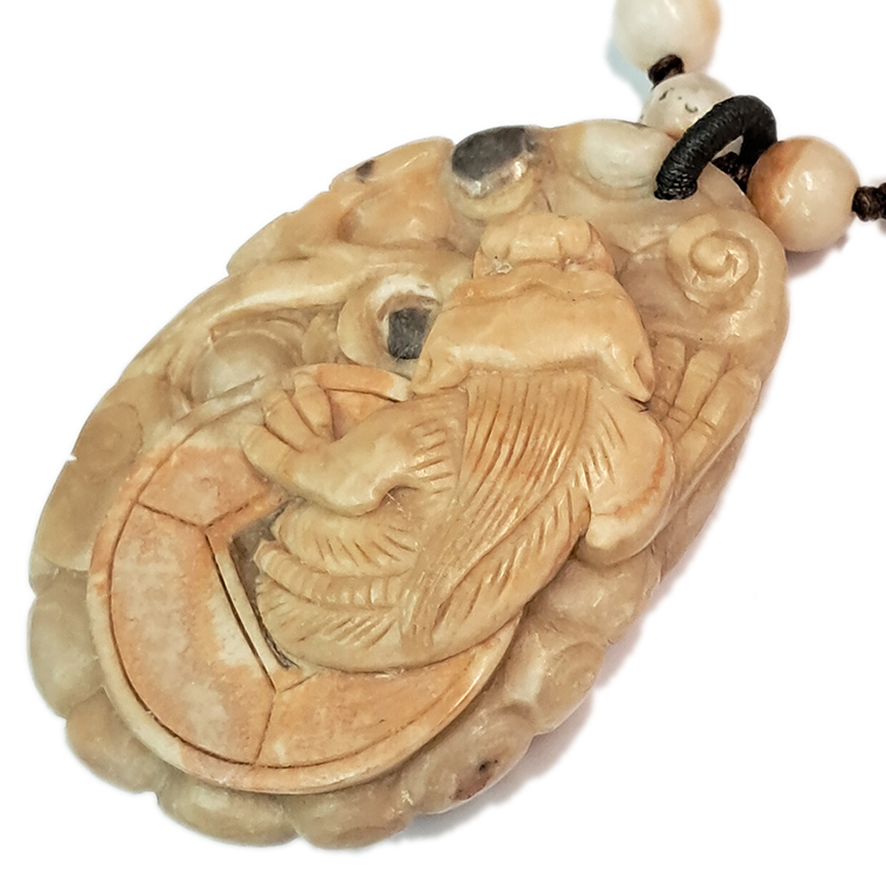 招財貔貅龍宮舍利巧雕項鍊A35【十方】131753