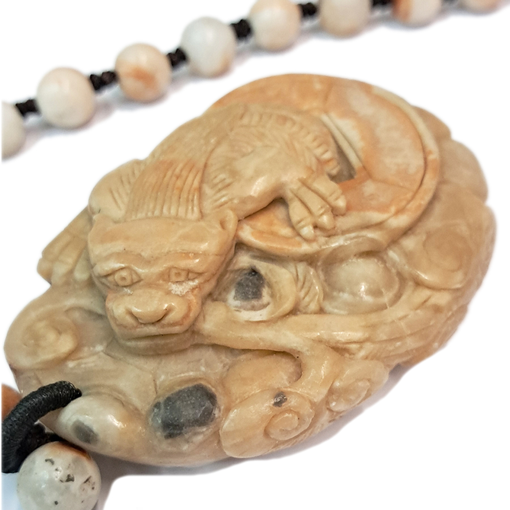 招財貔貅龍宮舍利巧雕項鍊A35【十方】131753