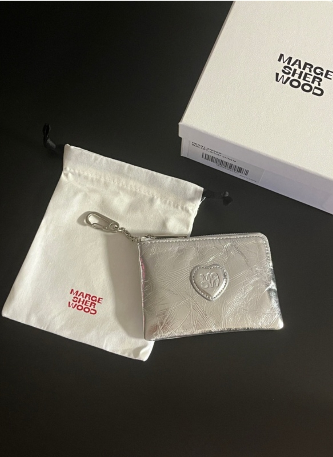 MARGESHERWOOD] HEART ZIPPER WALLET_7colors