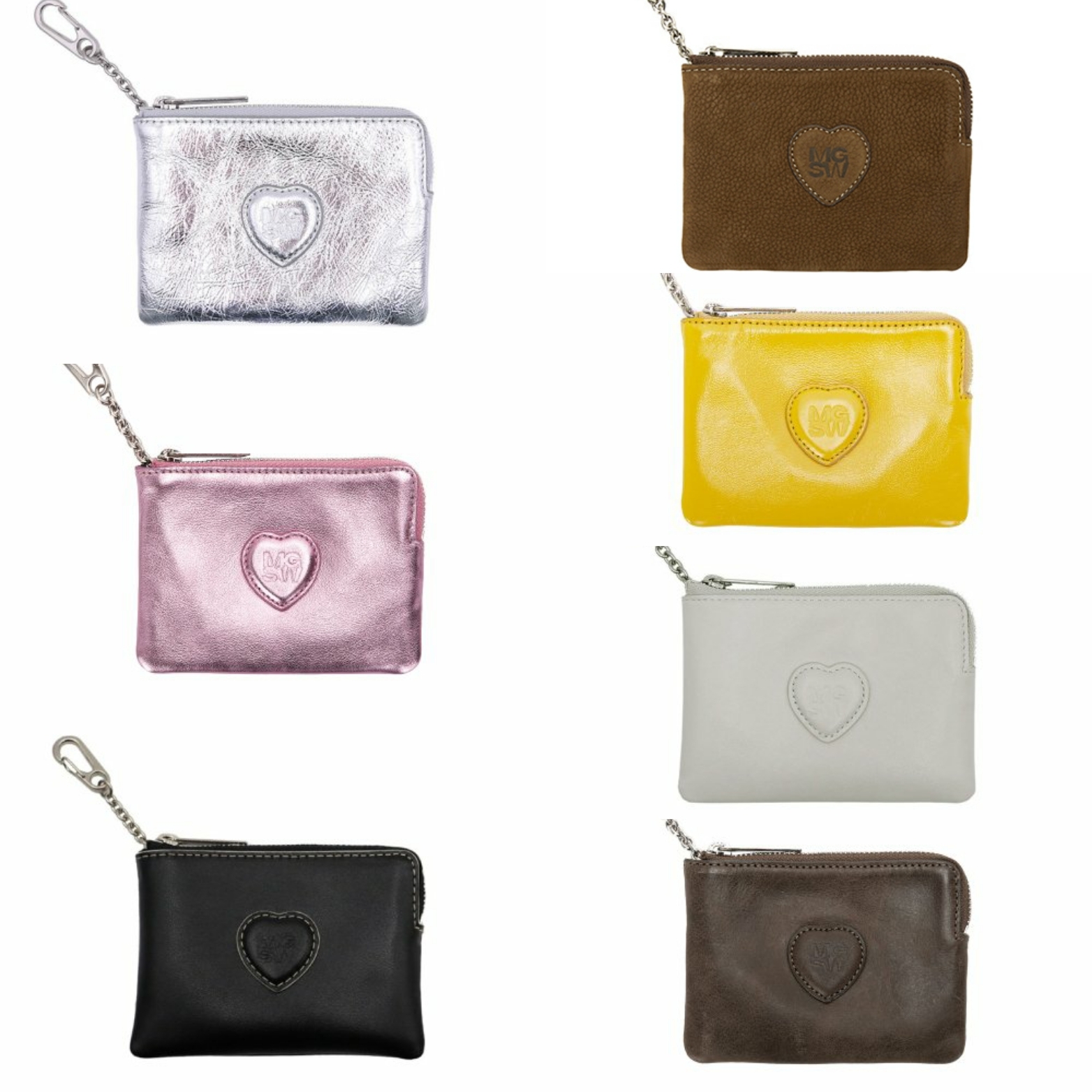 MARGESHERWOOD] HEART ZIPPER WALLET_7colors