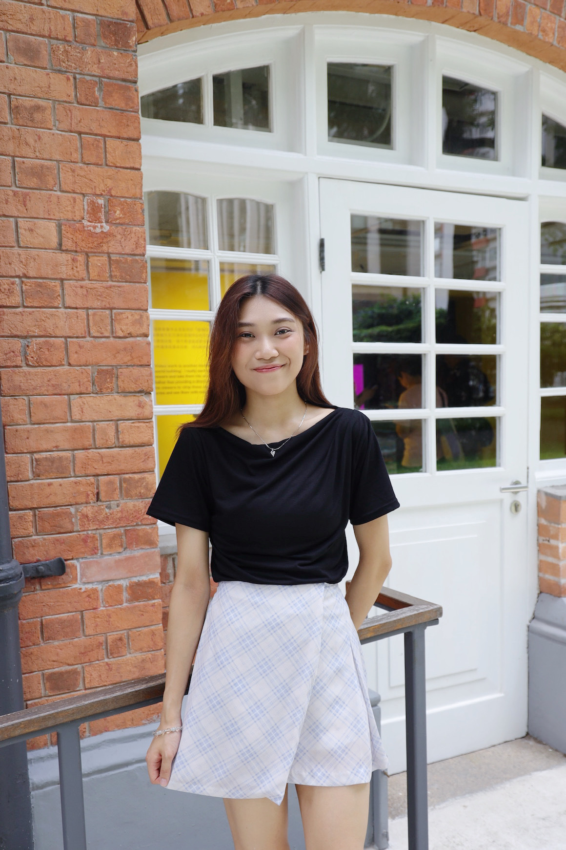 ||TOP506|| 垂墜感微一字膊BASIC TOP