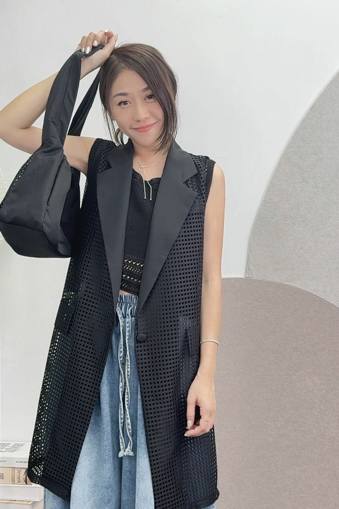 JK#6176 🤍馬賽格西裝馬甲