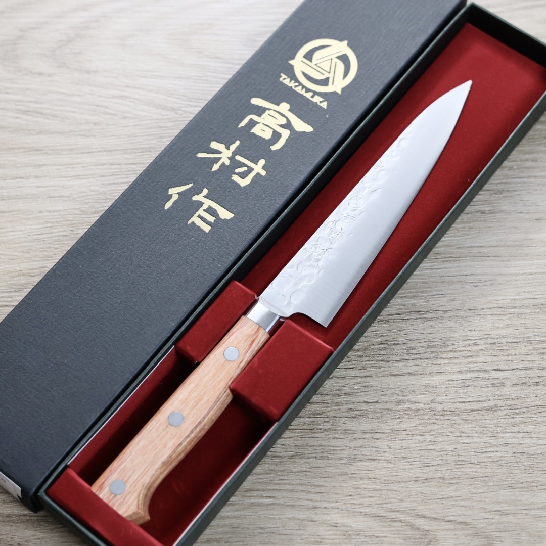 高村刃物 蔬果刀 130mm Chromax 鎚目