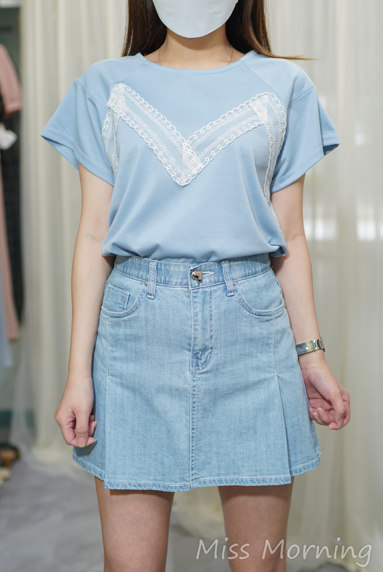 Lace點綴靚料抵著Tee(14036)