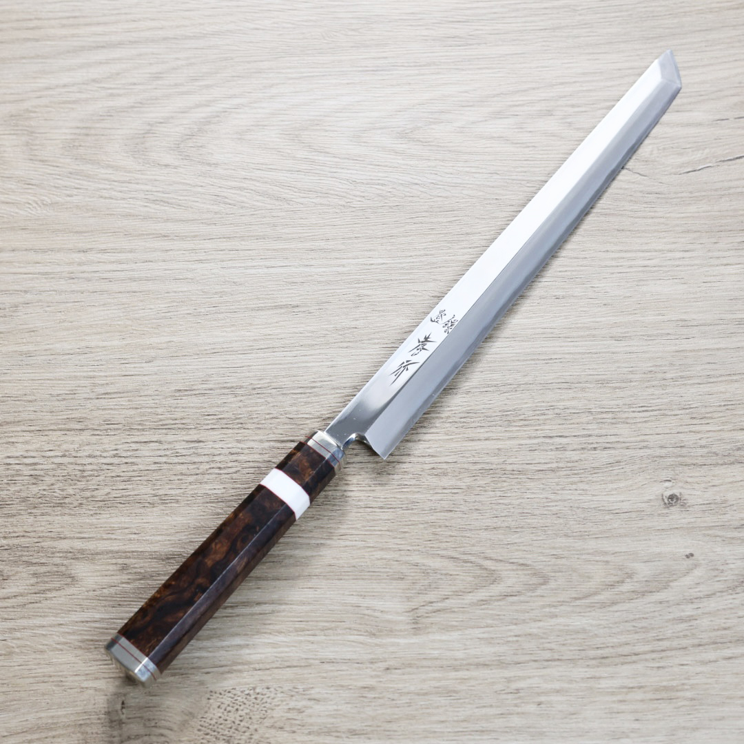 堺孝行 紫電 先丸柳刃 270mm 銀三鋼 飛燕