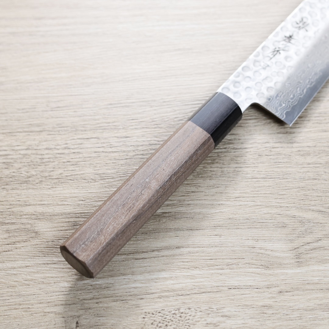 AUS10 牛刀240mm 堺孝行和牛刀240mm AUS10鋼45層鎚目大馬士革