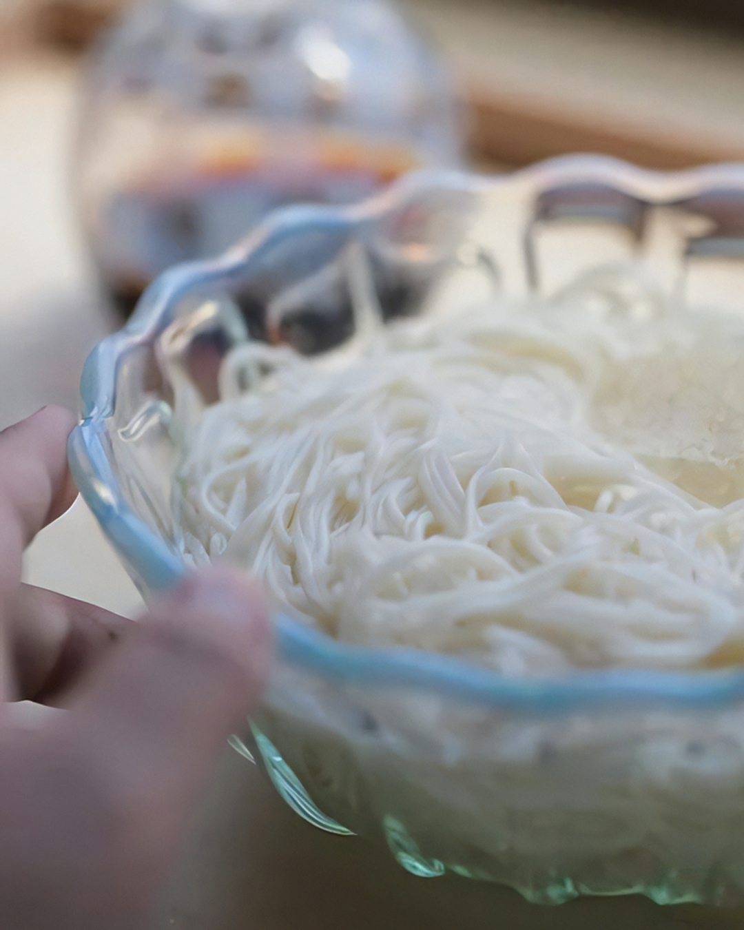 雪の花系列 玻璃洗鉢 冰藍色｜廣田硝子