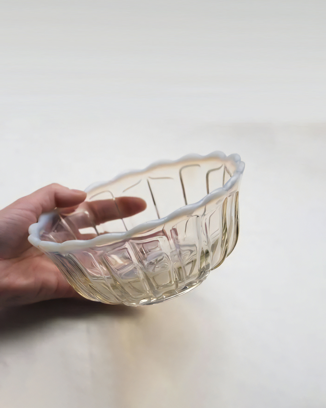 雪の花系列 玻璃洗鉢 古代色｜廣田硝子