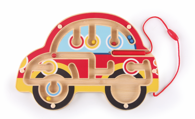 適合18M+UFUN啟蒙玩具-竹制磁力迷宮