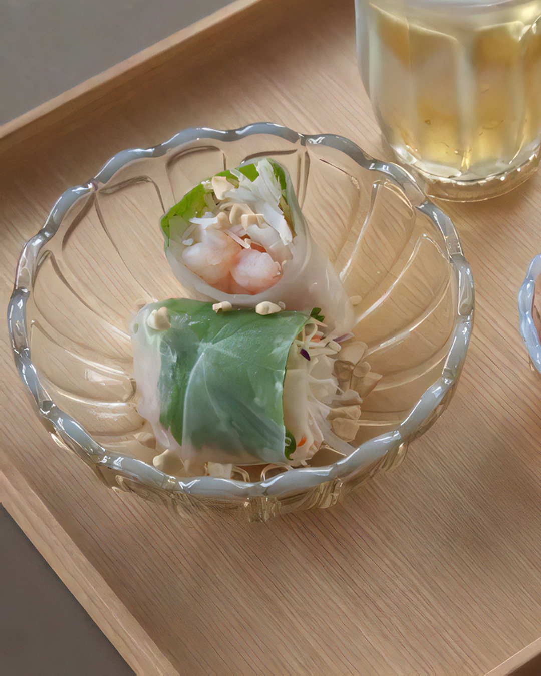 雪の花系列 玻璃圓小鉢 古代色｜廣田硝子