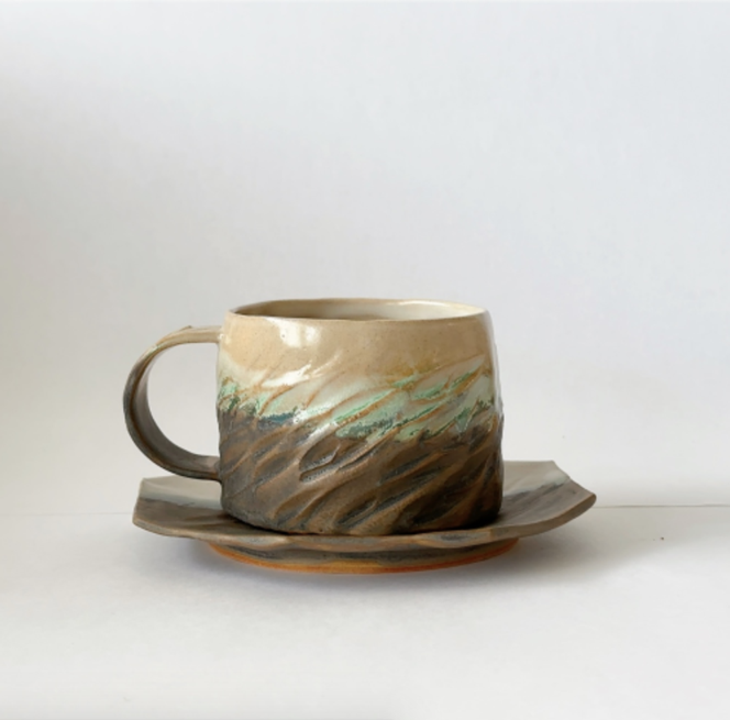 米口．陶 mico pottery｜徜徉｜黑夜 杯盤組 Wander