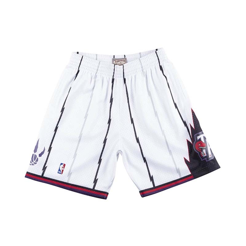 Mitchell & Ness Swingman Shorts TORONTO RAPTORS 1998-99 HOME White 球褲 短褲 白 MNSWS-G232B [台灣現貨]