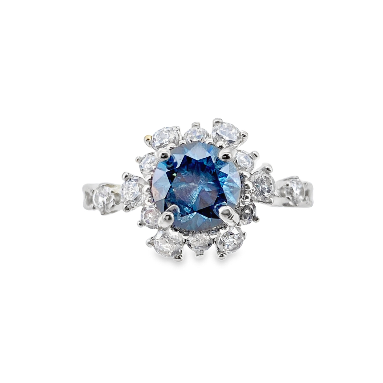 T341藍色莫桑戒指