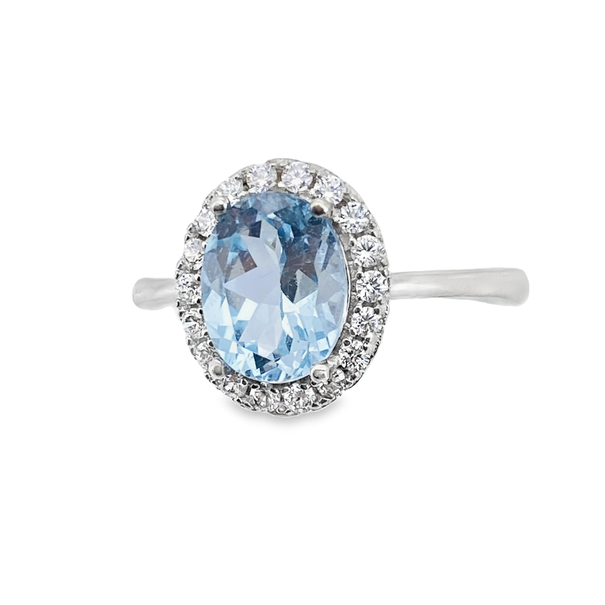 T332天空藍拓帕石戒指