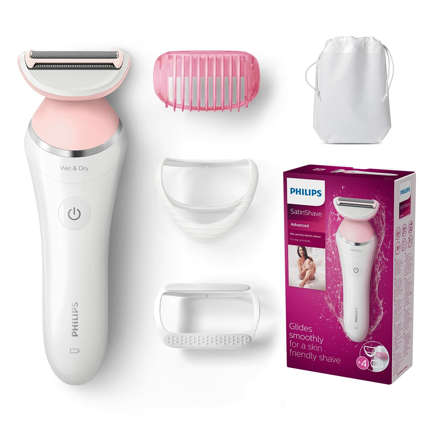 飛利浦 Philips  BRL140/00‧SatinShave Advanced 乾濕兩用‧充電剃毛器‧香港行貨,原廠2年全球保養‧