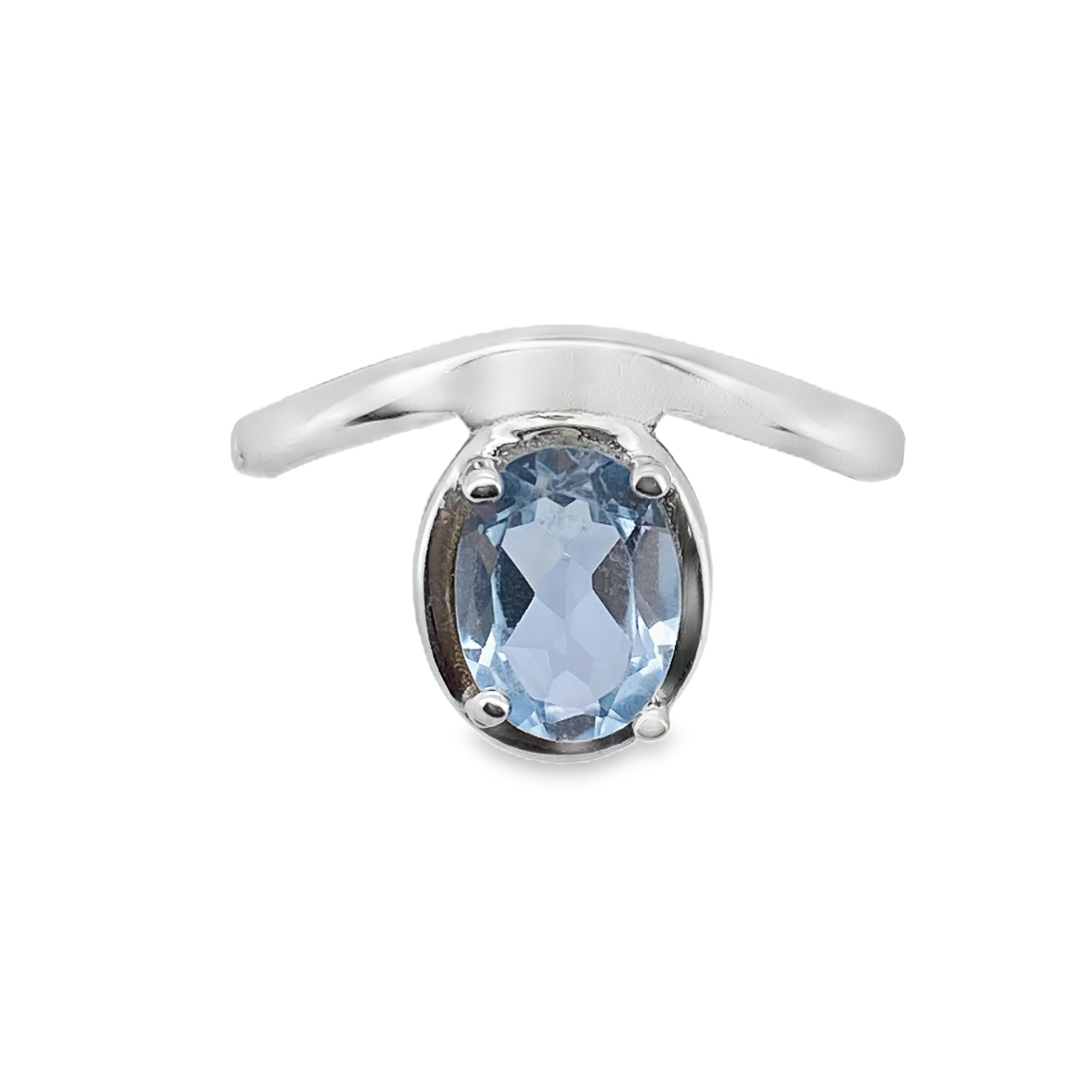 T328天空藍拓帕戒指