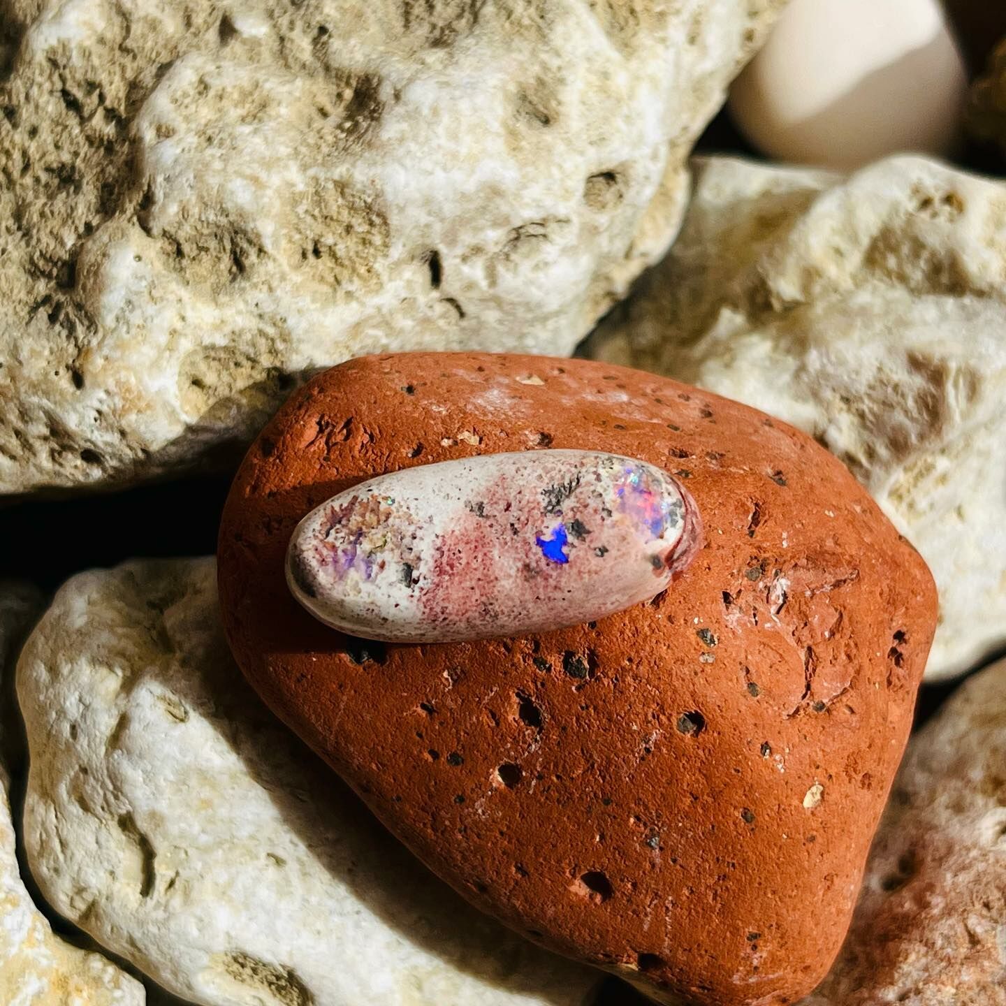 [原石] 墨西哥火蛋白石