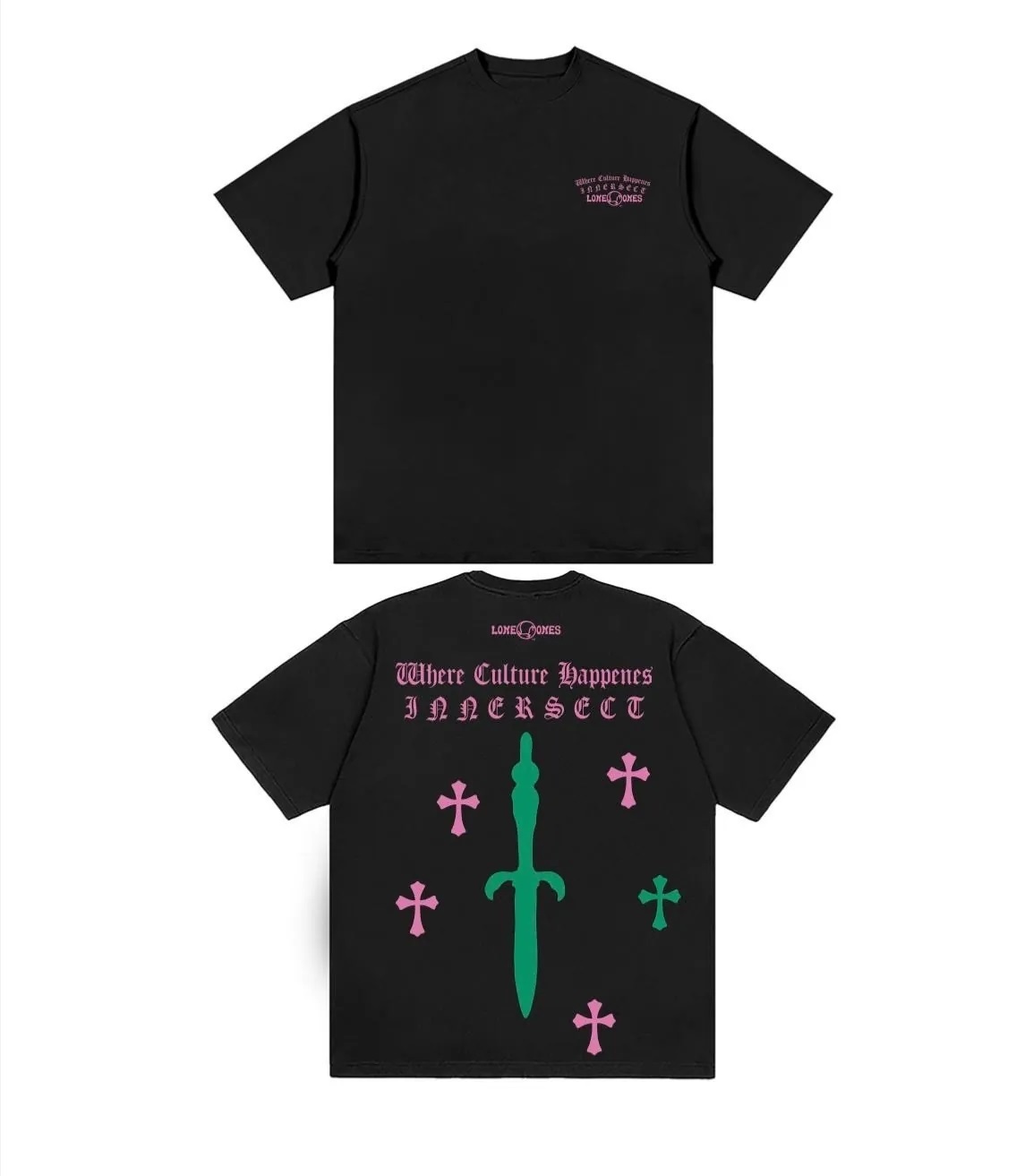 LONEONES X INNERSECT Tee (Orange/Black)(Purple/Green)