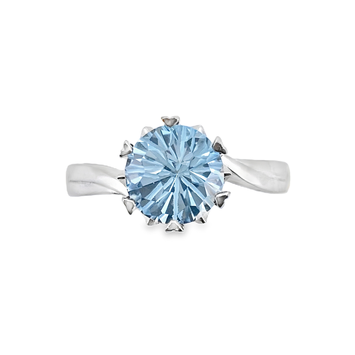 T326淡藍托帕石戒指